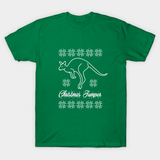 Funny Kangaroo CHRISTMAS JUMPER T-Shirt by Off the Page